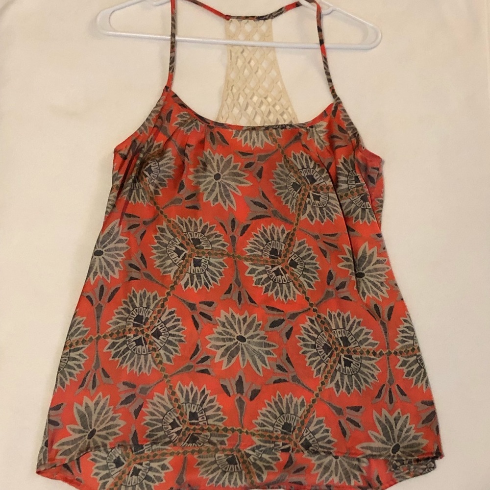 Racerback Pink Flowery Tank